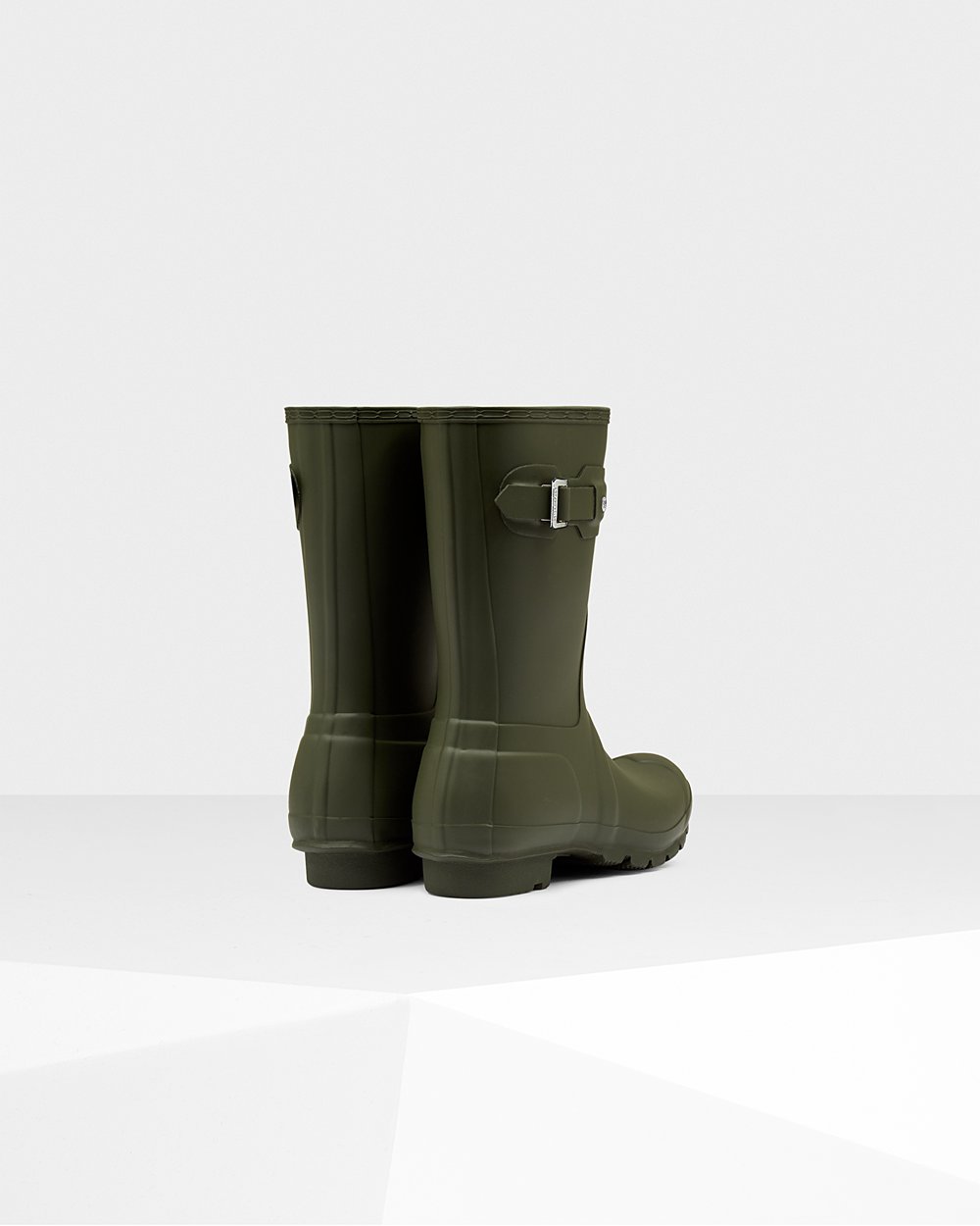 Hunter Mujer Original - Botas de Lluvia Verde Oscuro Oliva - 876-DSLCPQ